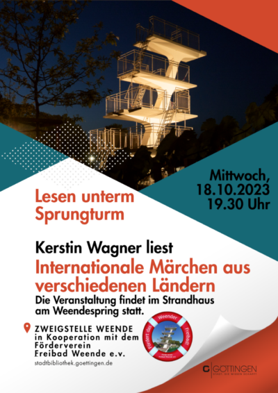 Lesen unterm Sprungturm
