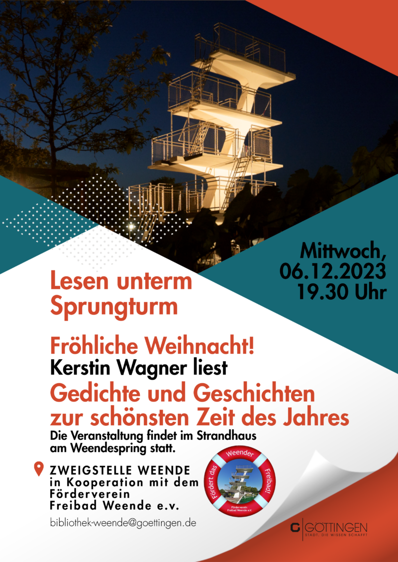 Fröhliche Weihnacht! Kerstin Wagner liest Gedichte und Geschichten zur schönsten Zeit des Jahres im Wintergarten des Strandhaus37