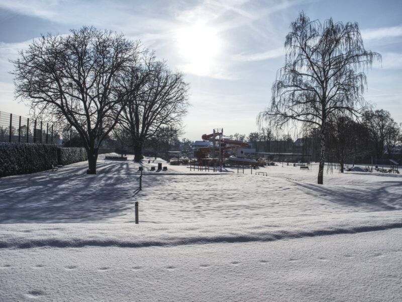 Zauberhafte Winterzeit im Parkbad